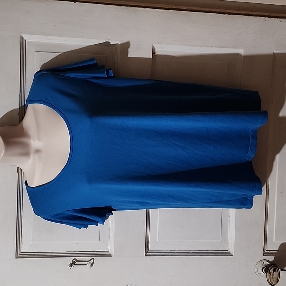 Ink + Ivy Short Sleeve Blue Top Medium